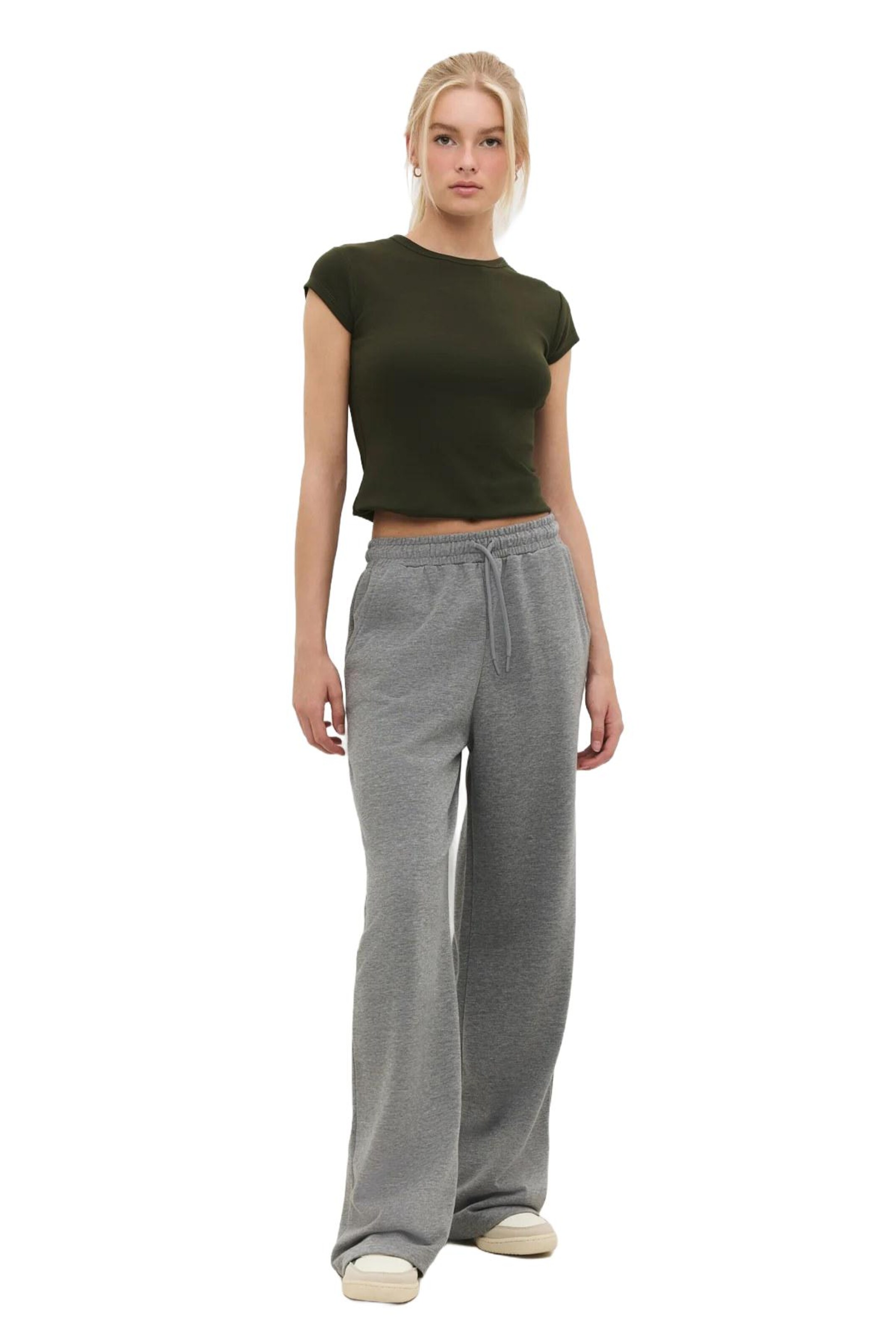 

No Matter What Штаны свободного кроя в сером цвете