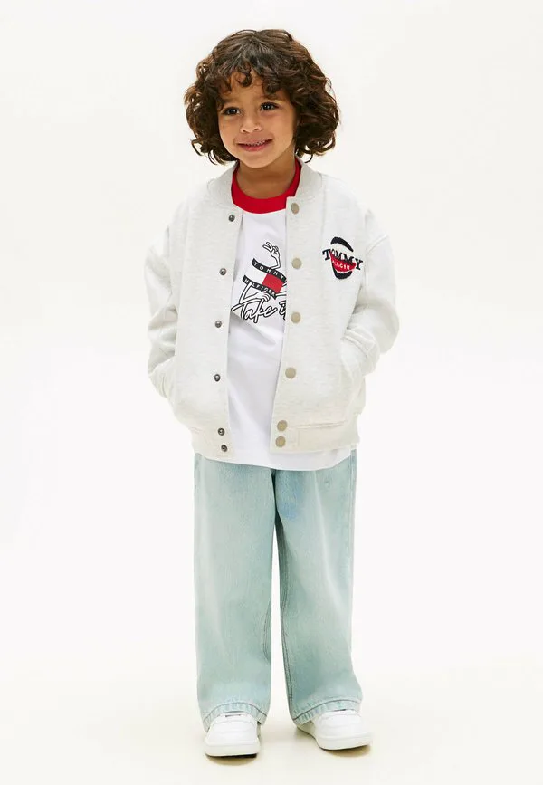 Бомбер с кнопками Tommy Hilfiger, Light Grey Heather