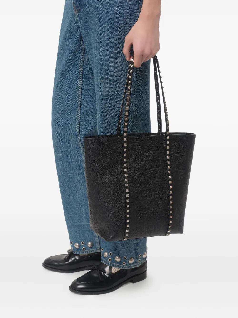 

Сумка-тоут Rockstud VALENTINO GARAVANI, черный