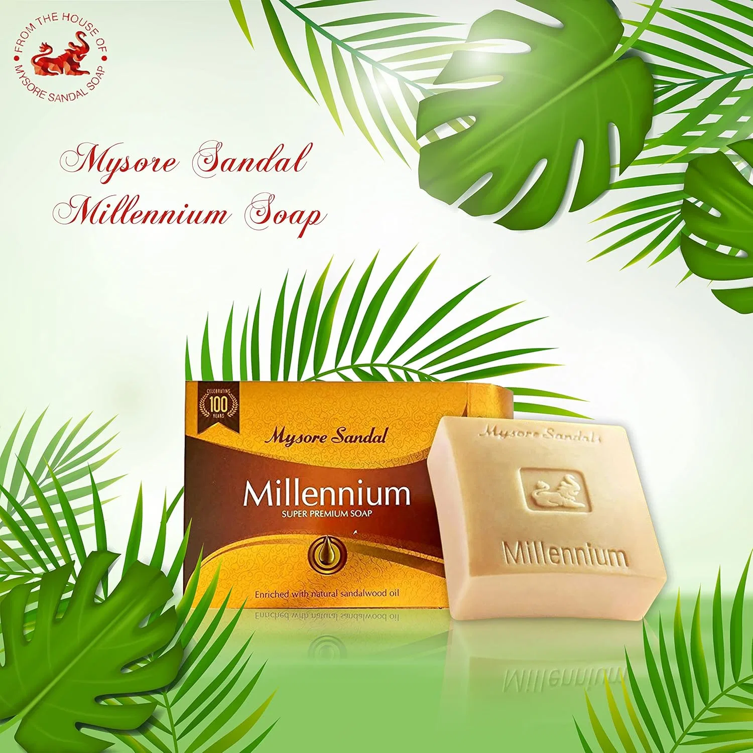 Супер-премиальное сандаловое мыло Mysore Sandal Millennium 150 г Mysore Sandal — фото 3