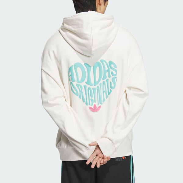 Толстовка оригиналы v day hoodie asia sizing Adidas, белый — фото 4