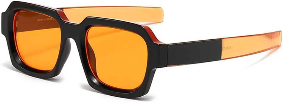 

Ретро солнцезащитные очки для женщин, винтажная двухцветная оправа, мужские солнцезащитные очки для женщин, защита от ультрафиолета UV400 generic, Orange