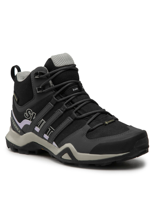 Треккинговые кроссовки Terrex Swift R2 Mid GORE-TEX Hiking Shoes IF7637 Adidas, черный — фото 2
