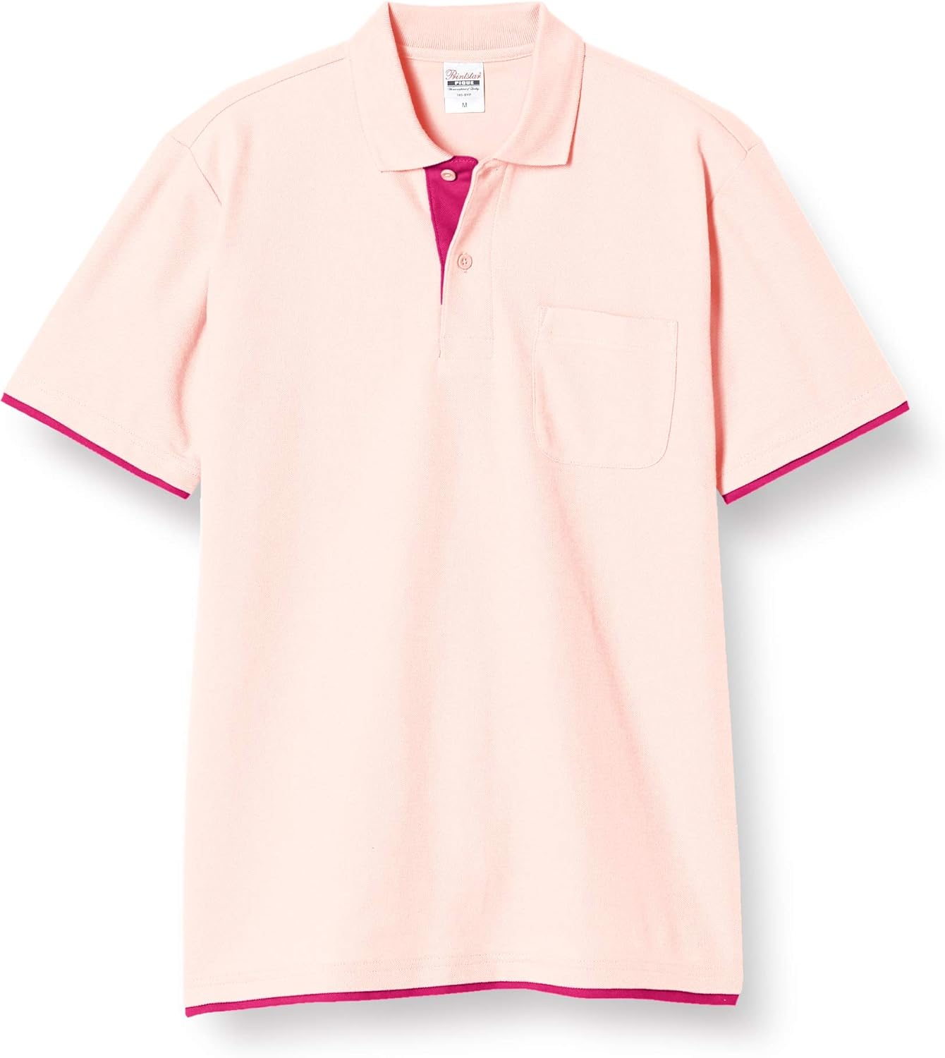 

Мужская поло-рубашка Printstar 00195-BYP с коротким рукавом, плотность ткани 5,8 унций, с пятнистым рисунком, базовая многослойная, розовый