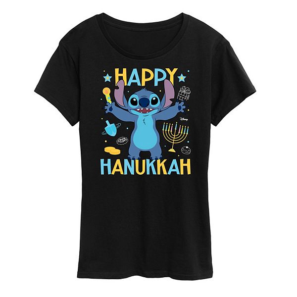 

Женская футболка Lilo & Stitch с принтом Happy Hanukkah Disney, Black, Черный, Женская футболка Lilo & Stitch с принтом Happy Hanukkah Disney, Black