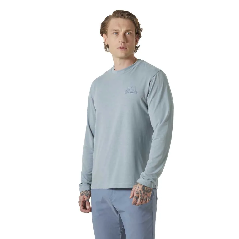 

Лонгслив Helly Hansen Skog Graphic Tee, синий