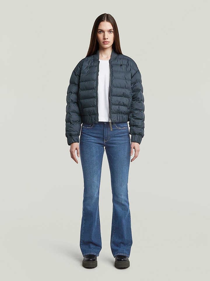 

G-Star Стеганая куртка темно-синего цвета