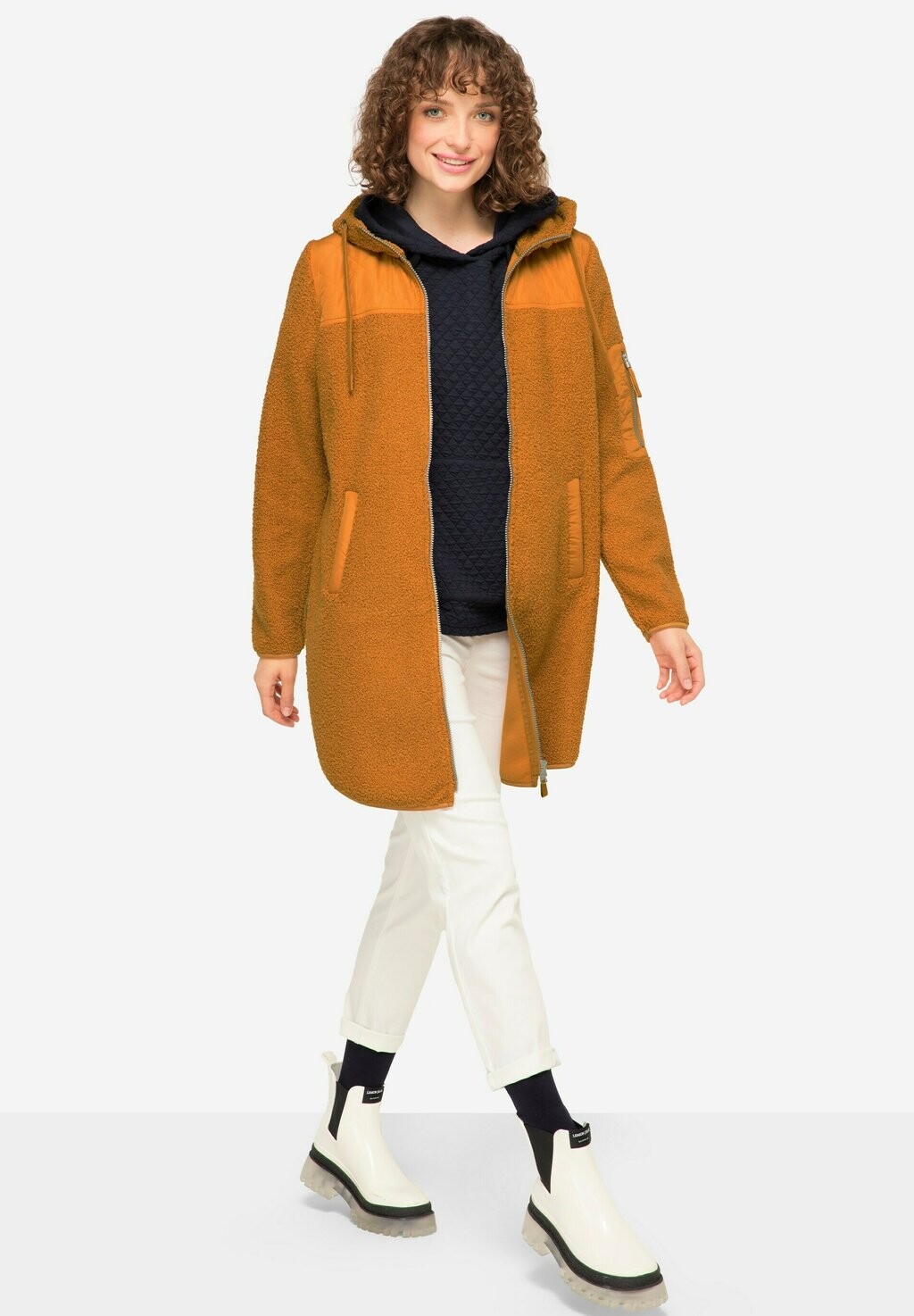 

Флисовая куртка LANGARM OEKO-TEX LAURASØN, цвет oker