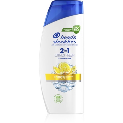

Шампунь и кондиционер Citrus Fresh 2в1 для жирных волос и перхоти