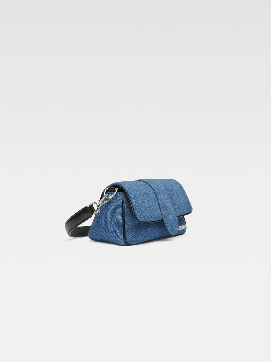 

Мини-сумка из объемного денима Бамбиму Jacquemus, синий
