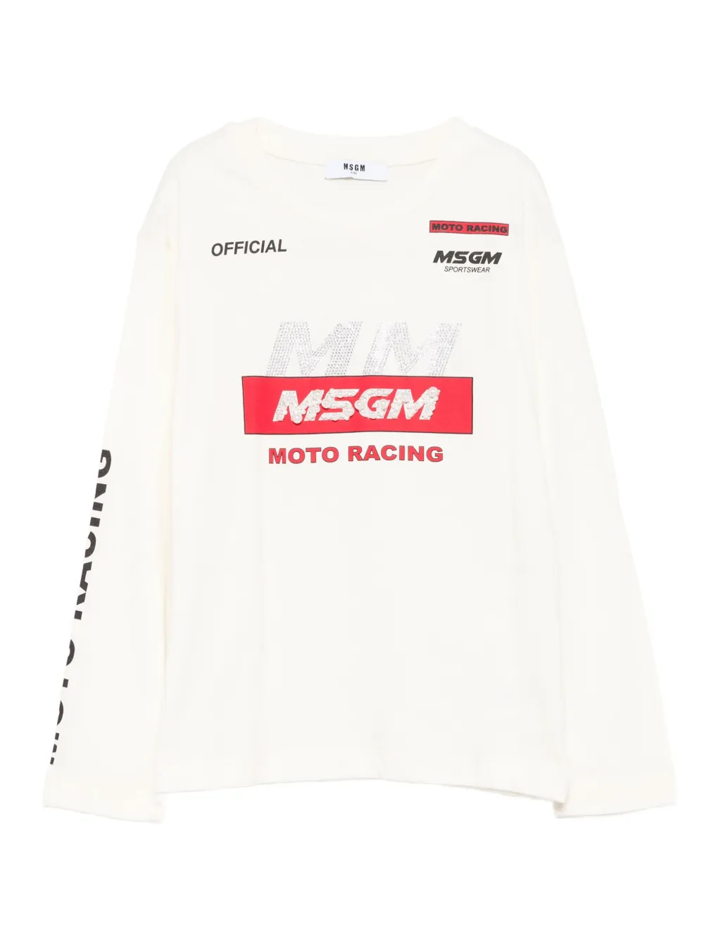 

Топ с кристаллами MSGM Kids, нейтральный