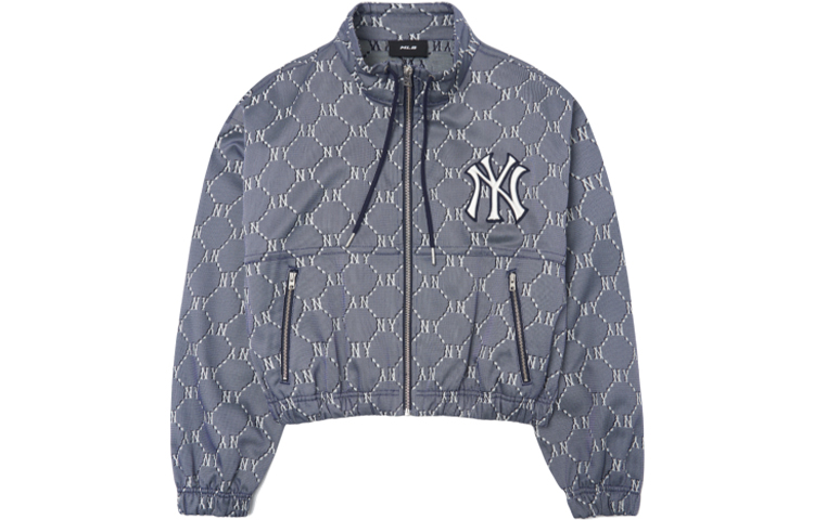 

MLB MONOGRAMNEW YORK YANKEES укороченные пальто женское синие, Синий, MLB MONOGRAMNEW YORK YANKEES укороченные пальто женское синие
