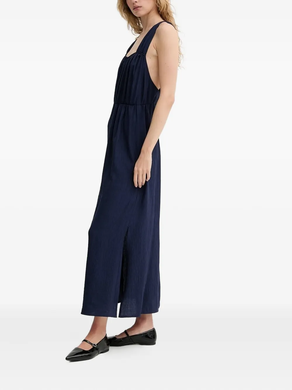 

Платье макси Helene с перекрестными бретелями Sessùn, синий