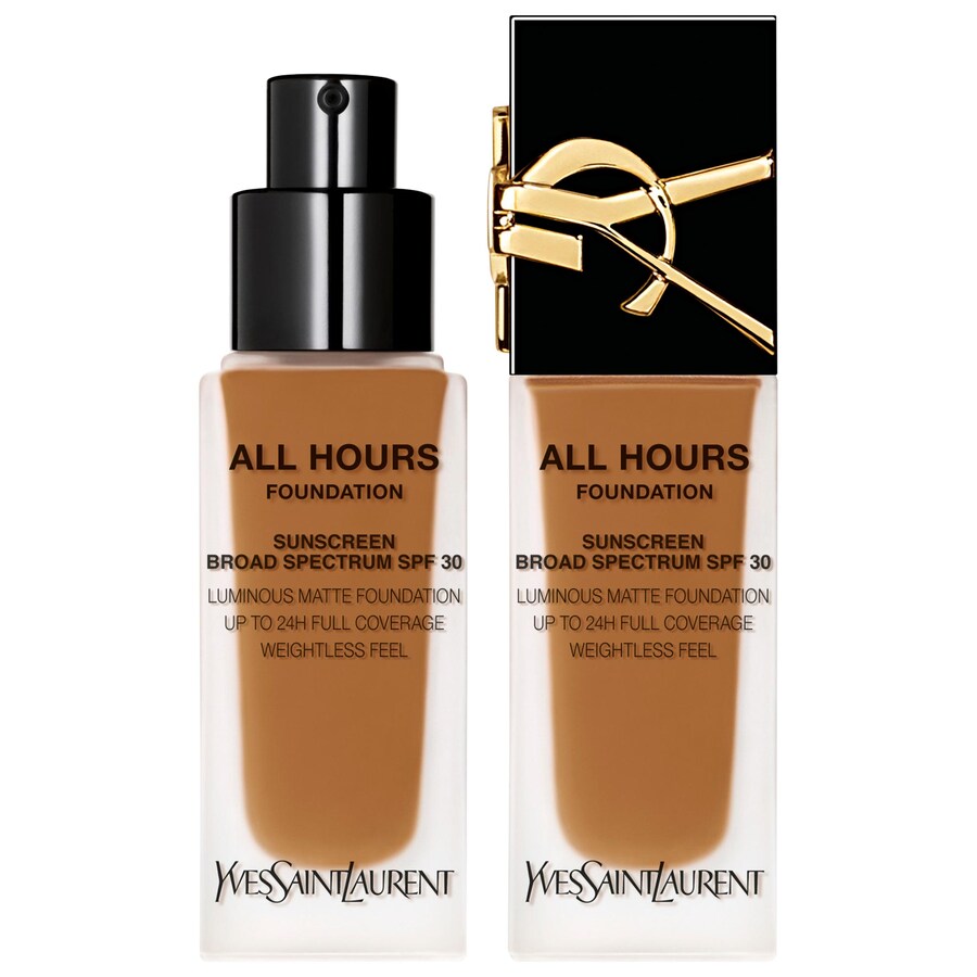 

Тональная основа All Hours Luminous Natural Matte Foundation с 24-часовой стойкостью, SPF 30 и гиалуроновой кислотой. Yves Saint Laurent, .85 oz. /25 mL, DW2
