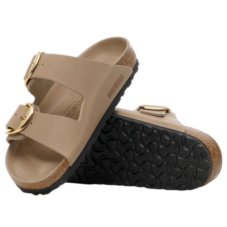 Шлепанцы (WMNS) Birkenstock Arizona Big Buckle Oiled Leather 'Tobacco Brown' — фото 3
