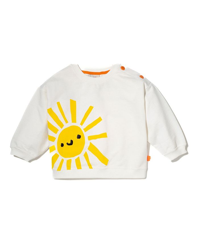 

Унисекс худи из переработанного хлопка Sun — для малышей и детей постарше Mon Coeur, белый