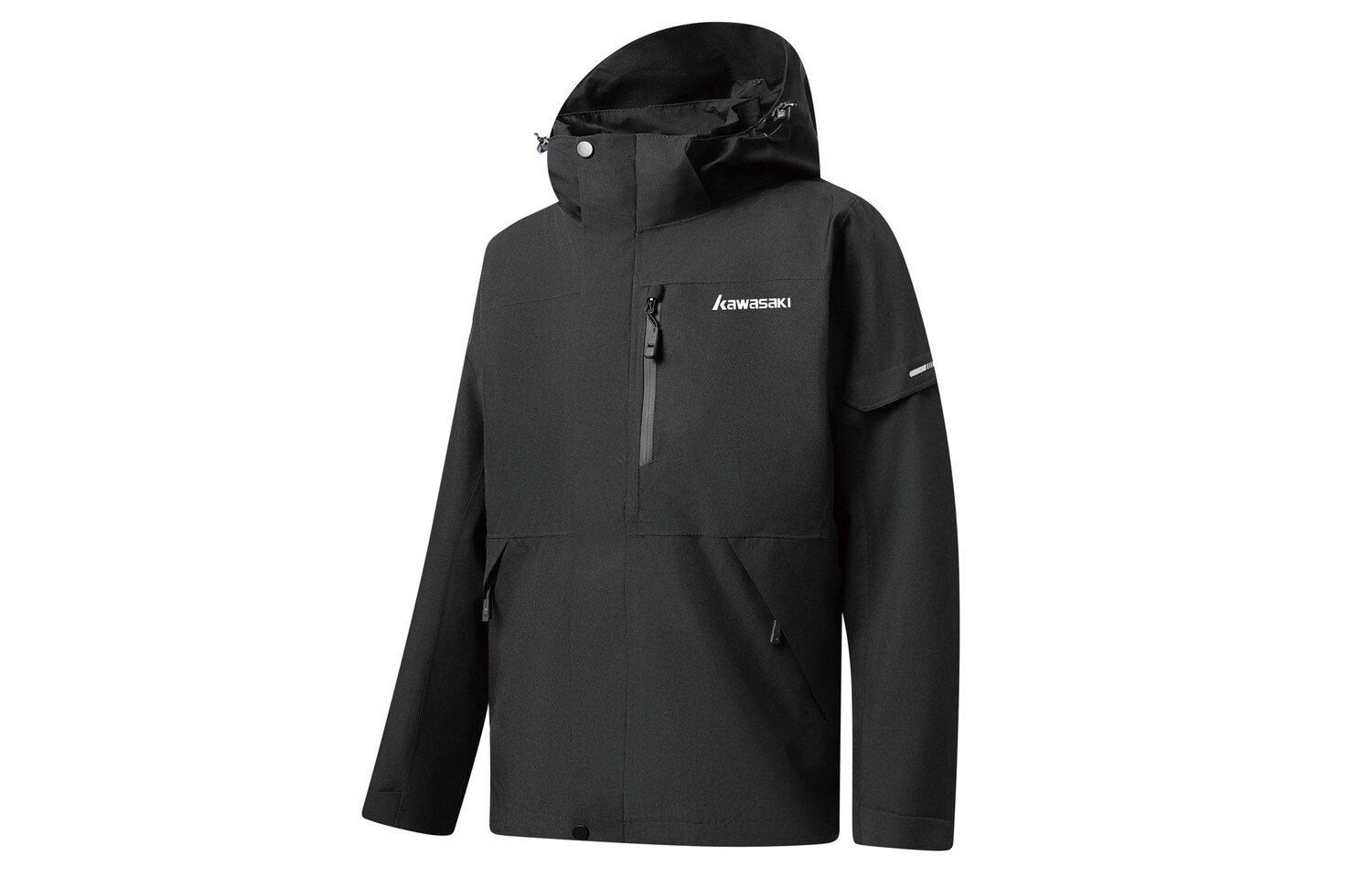 

Ветровка Куртка Унисекс Kawasaki, цвет Obsidian Black