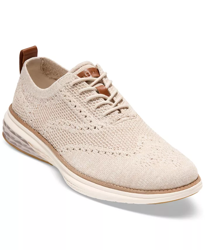 

Мужские оксфорды Grand Hurrion Stitchlite Wingtip Cole Haan, коричневый/бежевый