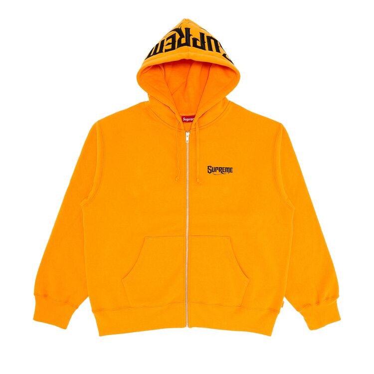 

Толстовка Supreme Mister Cartoon Zip Up Hooded Sweatshirt Tangerine, оранжевый