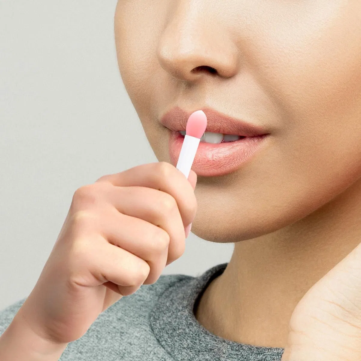 Набор силиконовых кистей для губ FRCOLOR, 10 шт., прозрачный — фото 3