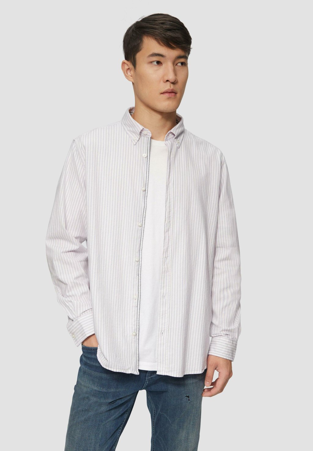 

Рубашка REGULAR FIT GESTREIFTES OXFORD s.Oliver, фиолетовый