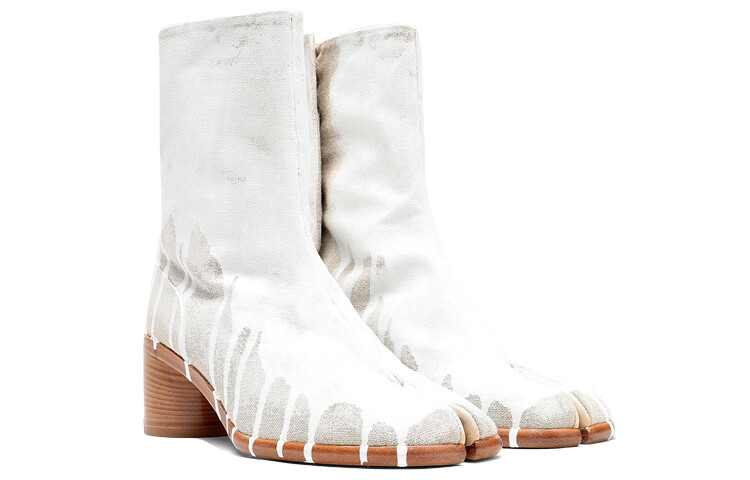 Ботинки Tabi Ankle Boots Men White Maison Margiela — фото 3