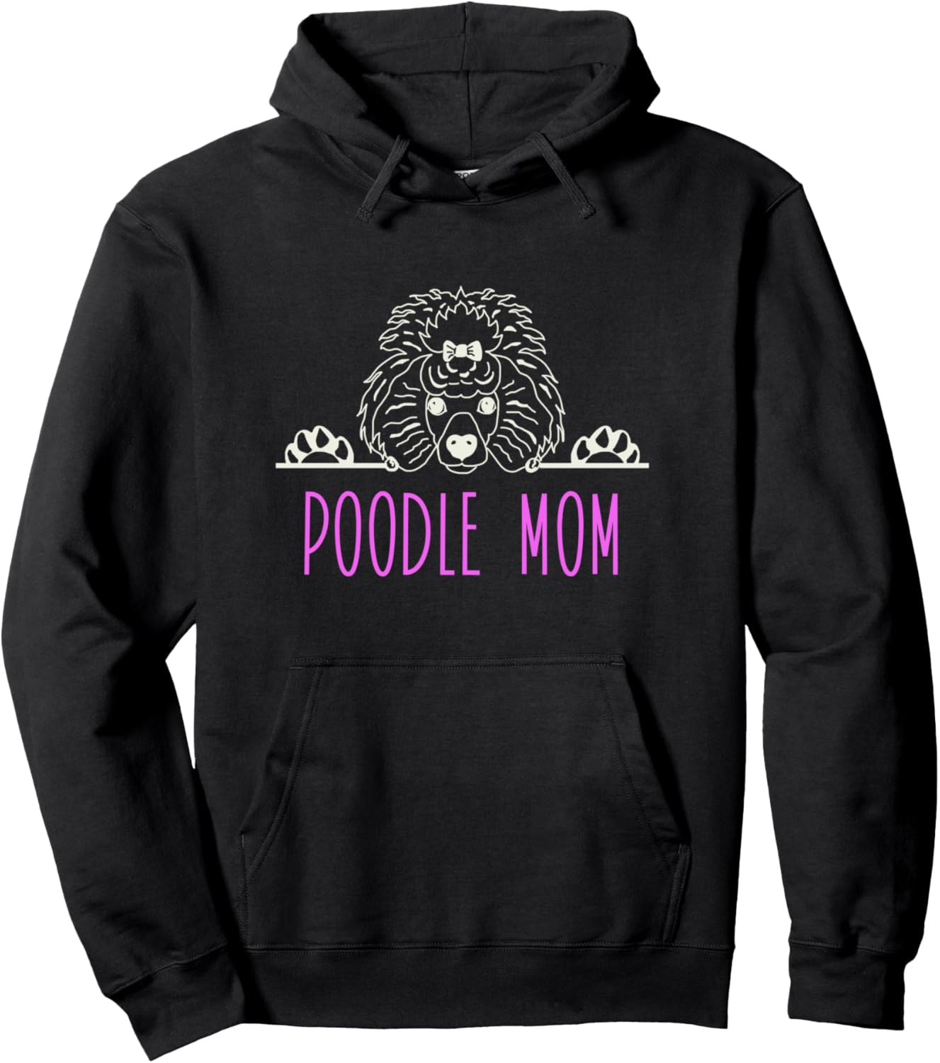 

Худи Мама пуделя Poodle Mom Merch, черный