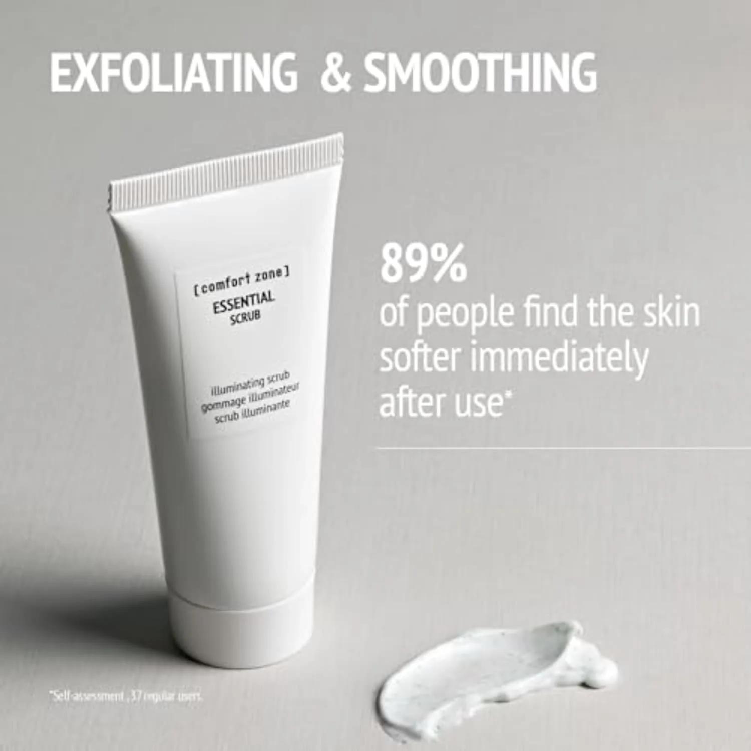Essential Scrub, осветляющий отшелушивающий эксфолиант, удаляет загрязнения, сужает поры, выравнивает кожу, clean beauty, vegan, made in Italy, частицы кремния, сферы жожоба, 60 мл 59,7 мл [ Comfort Zone ] — фото 3