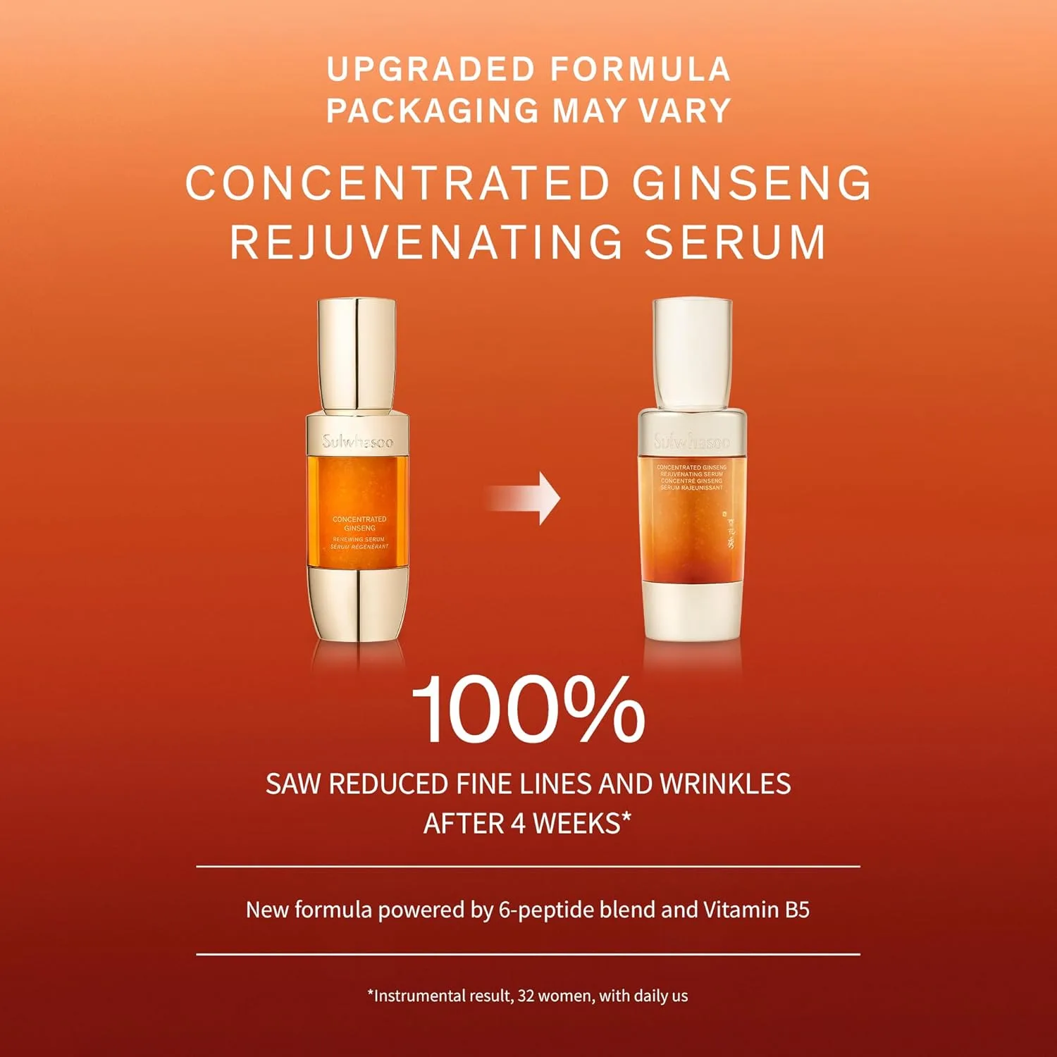 Тоник SULWHASOO — Concentrated Ginseng Rejuvenating Serum - антивозрастная с женьшенем и пептидами — фото 2