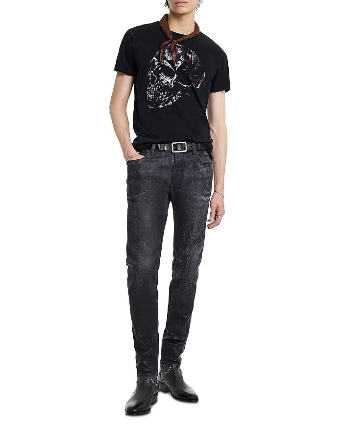 

Футболка John Varvatos Bowery с черепом, черный