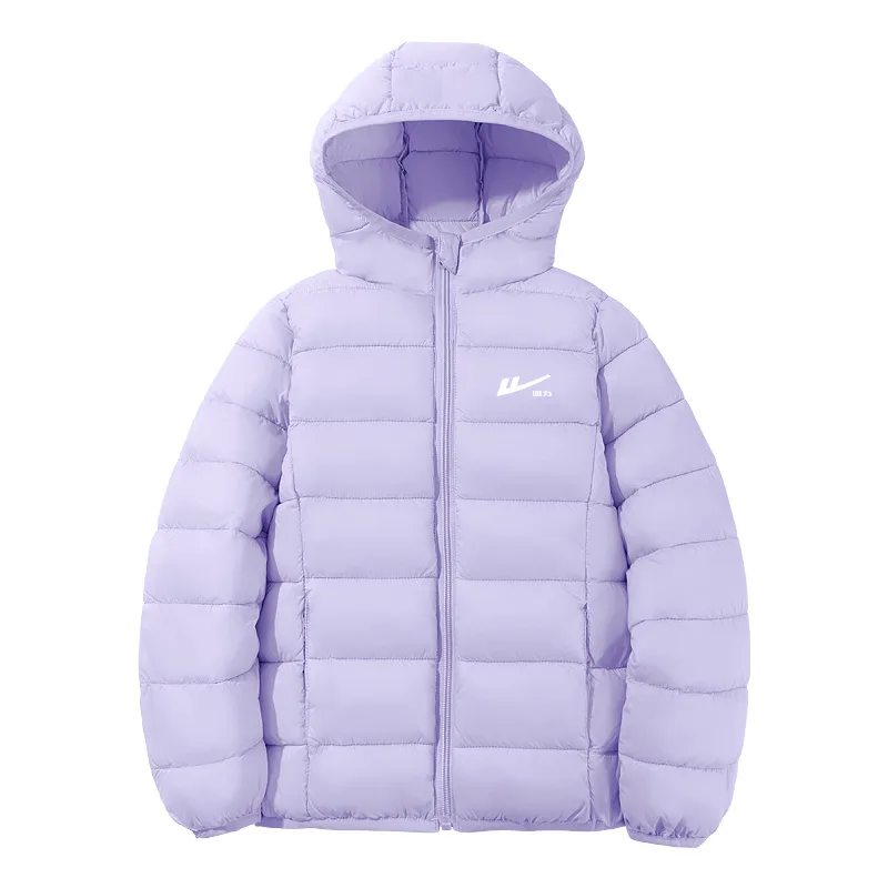 Детская утепленная куртка с капюшоном WARRIOR, Purple/White Huili Small K