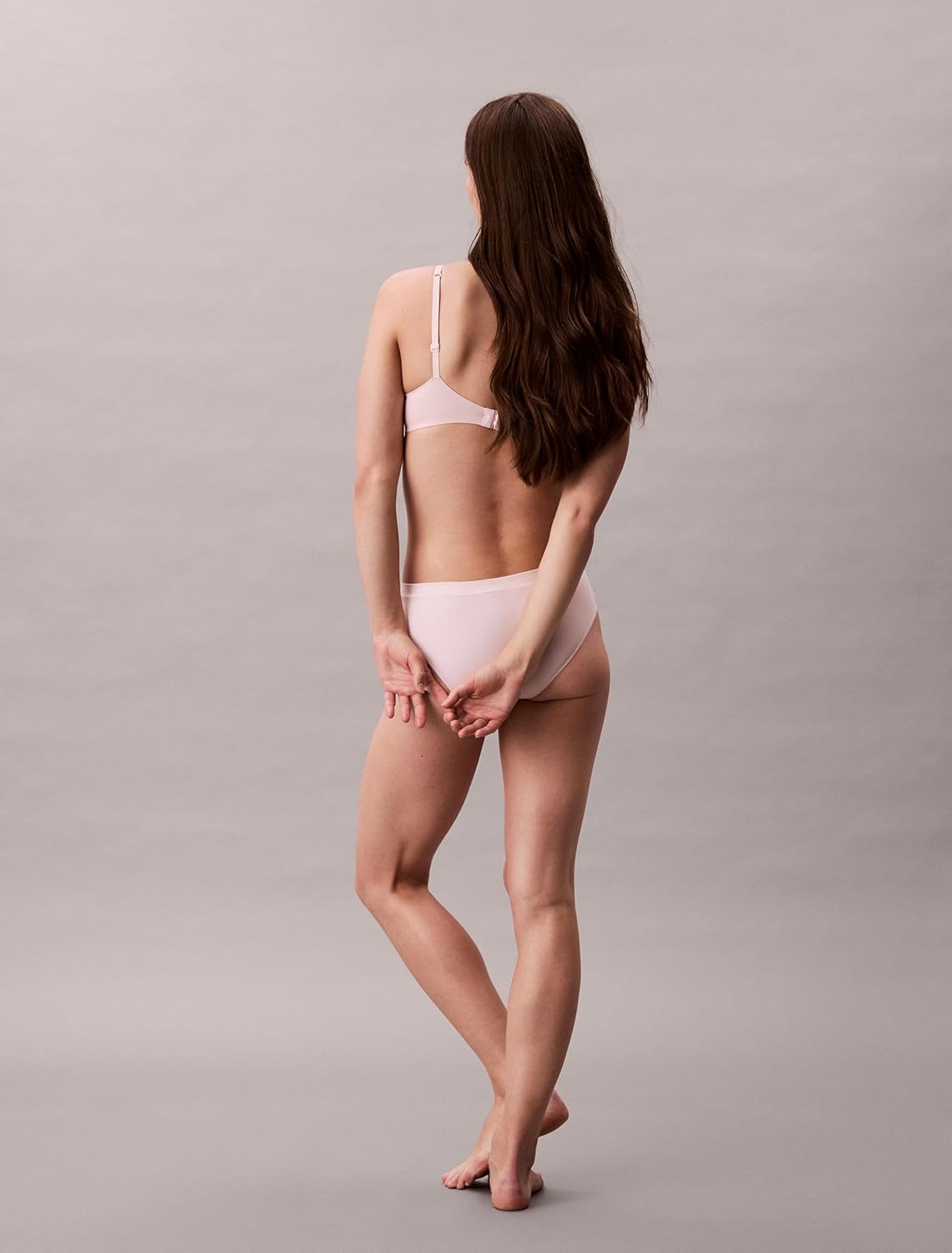 Комплект трусов-бикини Calvin Klein Bonded Flex Seamless Mid Rise, 3 предмета, черный/красновато-коричневый/кремовый — фото 3