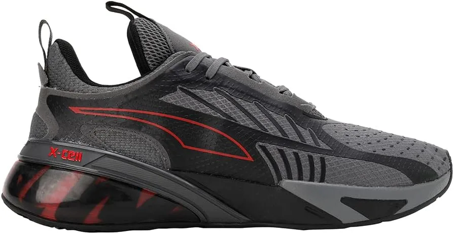 Кроссовки для тренировок Puma Unisex Adult X-Cell Action Soft Focus, черный/красный — фото 3