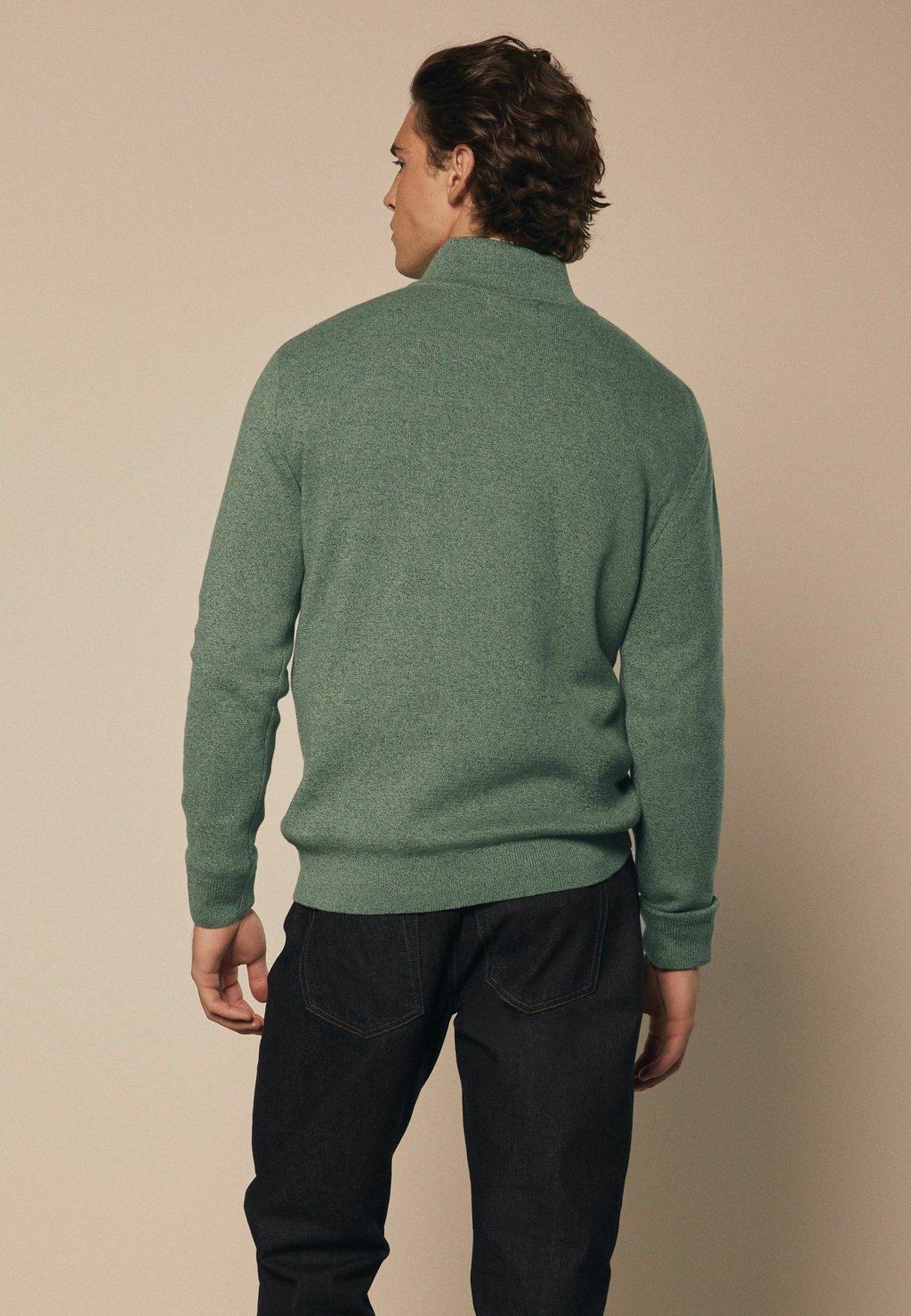 

Джемпер ZIP NECK REGULAR FIT Next, зеленый