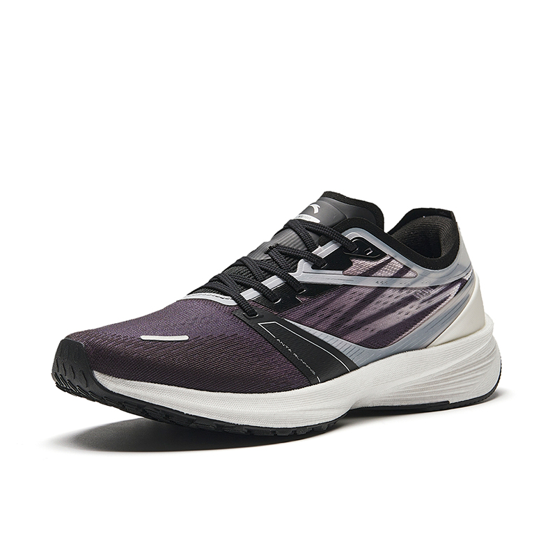 ANTA Wind Cushioned Slip-Resistant Low-Top Running Shoes Men's Black White — фото 4