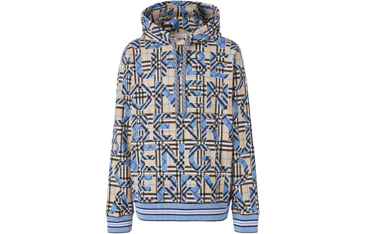 

Толстовка мужская Burberry, цвет Bright cobalt color + exclusive gift box (including original bag and original box)