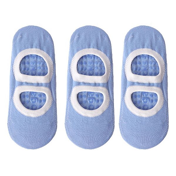 

3 пары антискользящих носков для балета с эластичной лентой для йоги, пилатеса и барре Anna-Kaci, Blue