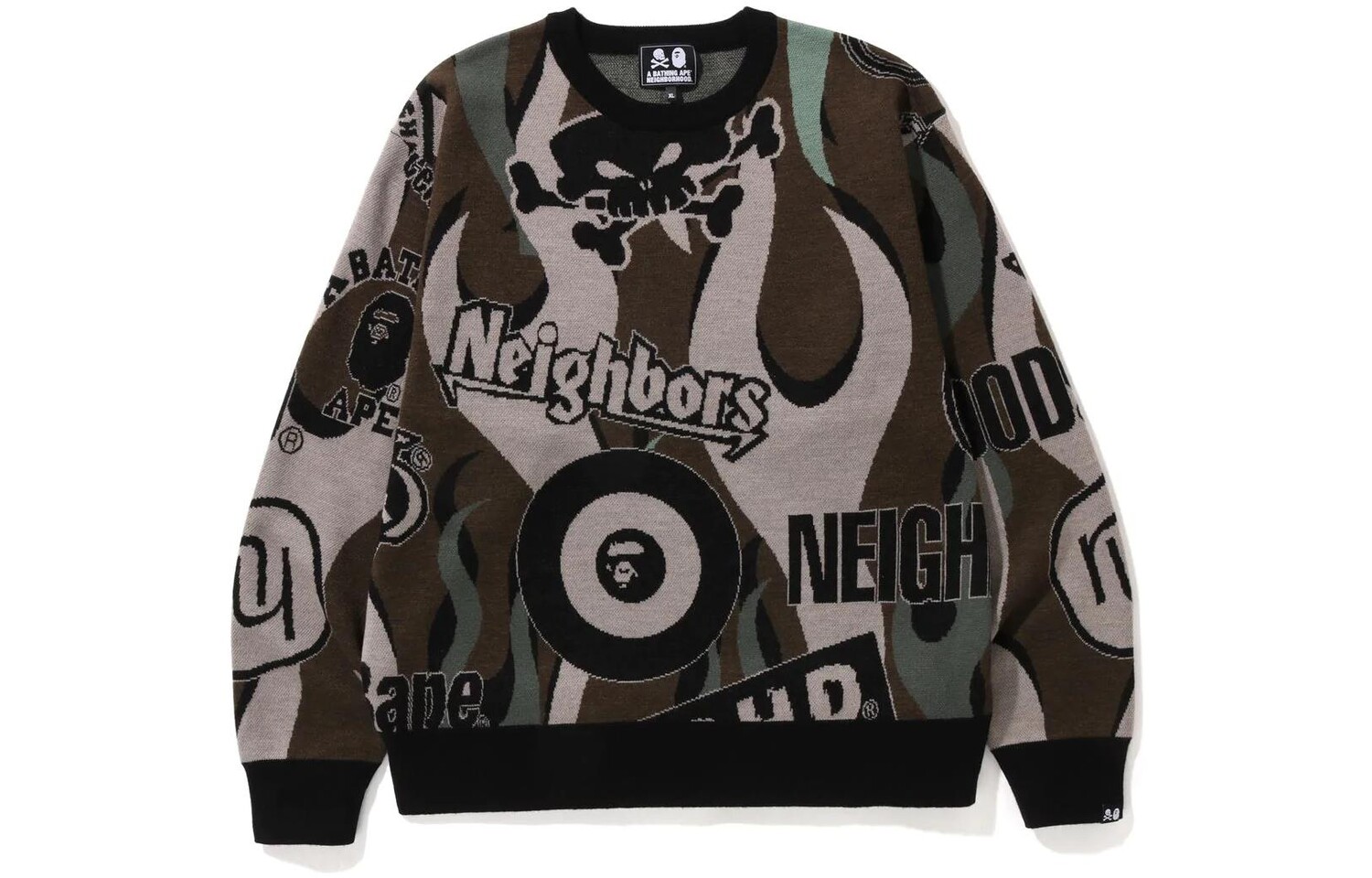 

Neighborhood X свитер унисекс A Bathing Ape, коричневый