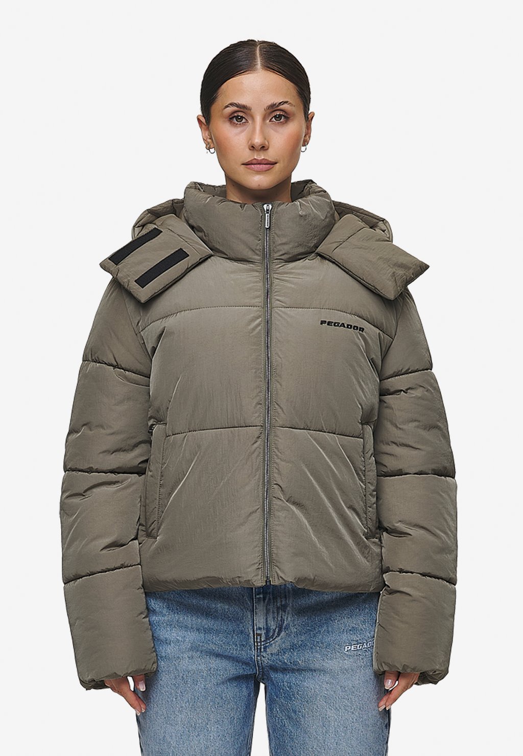 

Зимняя куртка BLANCA CRUSHED PUFFER JACKET Pegador, оливковый