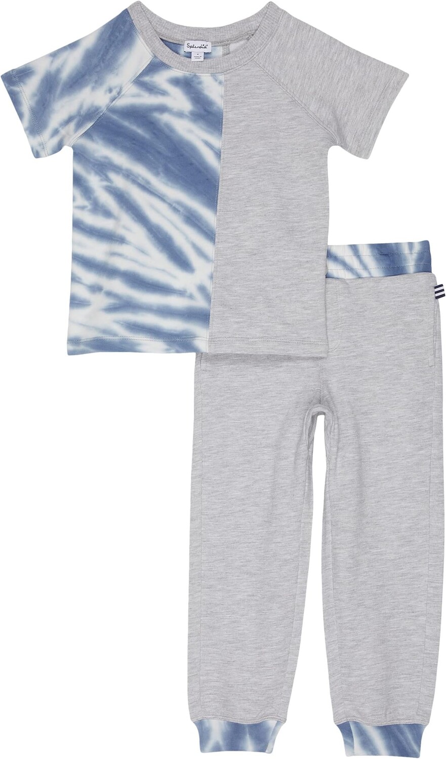 

Детский набор Splendid Littles Split Tie-Dye Short Sleeve Set, цвет Cool Blue Tie-Dye