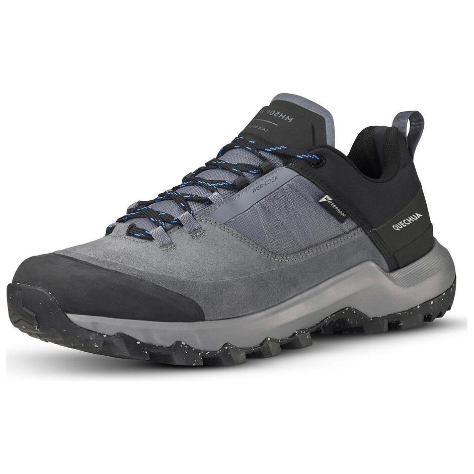 

DECATHLON Низкие противоскользящие треккинговые кроссовки MH500, мужские, черно-серые