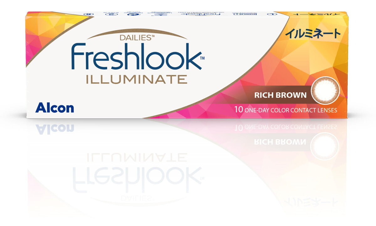 

Медицинский прибор, DAILIES FreshLook Illuminate однодневные цветные контактные линзы 10 шт. Мощность: 0,00, Цвет: Насыщенно-коричневый Alcon