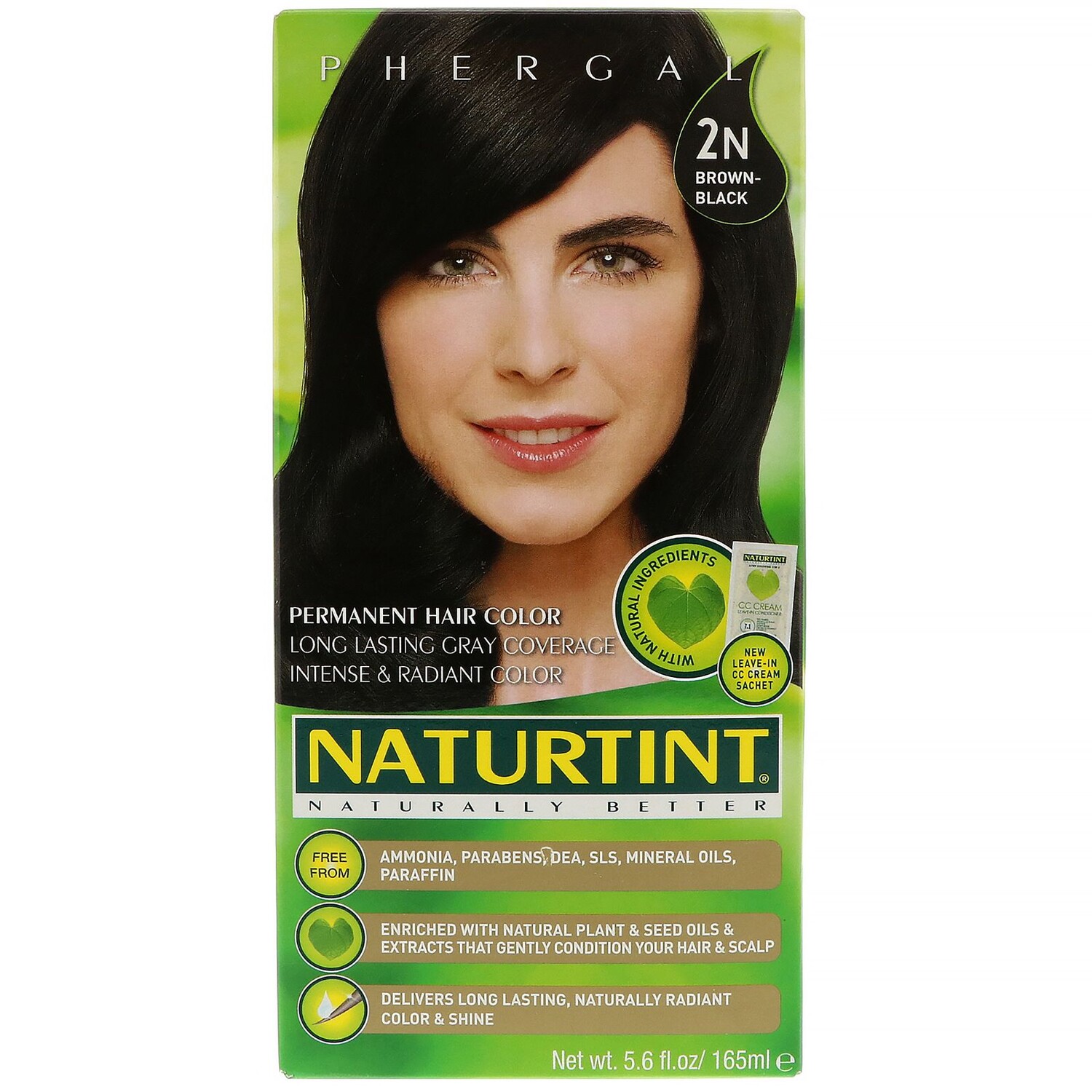 

Naturtint Перманентная краска для волос 2N коричнево-черная 165 мл