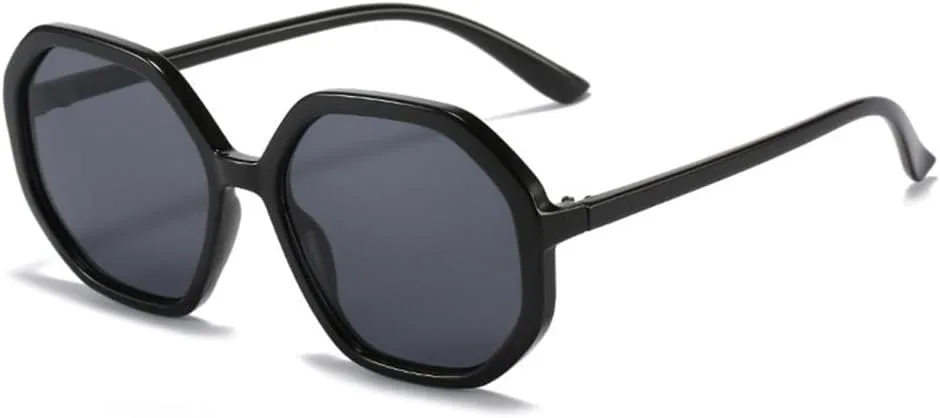 

Популярные модные солнцезащитные очки Polygon для женщин, винтажные, конфетных цветов, мужские солнцезащитные очки с градиентной защитой UV400 TYUVIVO, Black Grey