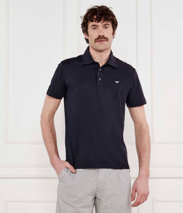 

Рубашка поло Regular fit Emporio Armani, синий