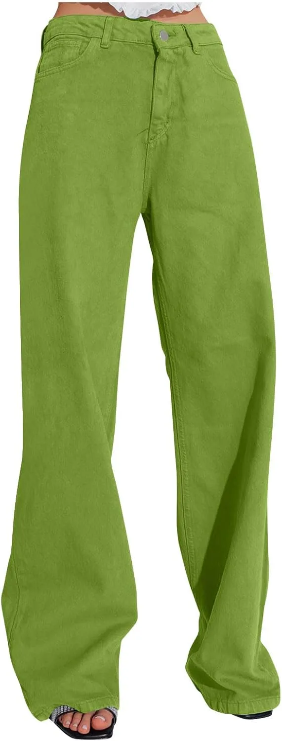 

Джинсы женские Wide Leg Mid Rise Baggy Denim