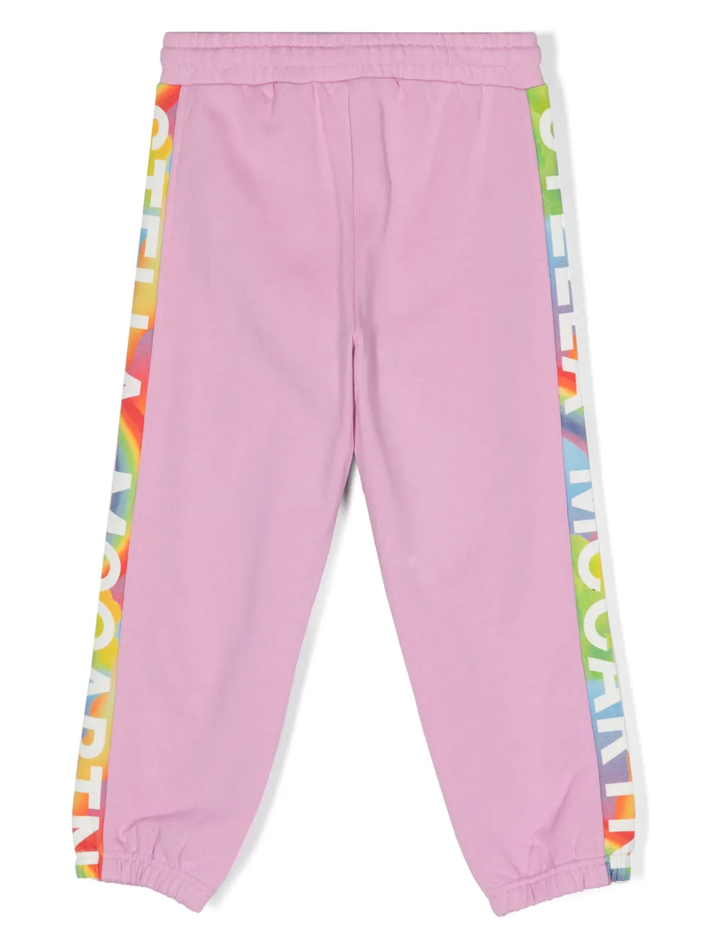 Зауженные спортивные брюки с логотипом Stella McCartney Kids, розовый — фото 2