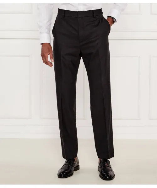 

Шерстяные брюки teagan231x Slim fit Hugo, черный