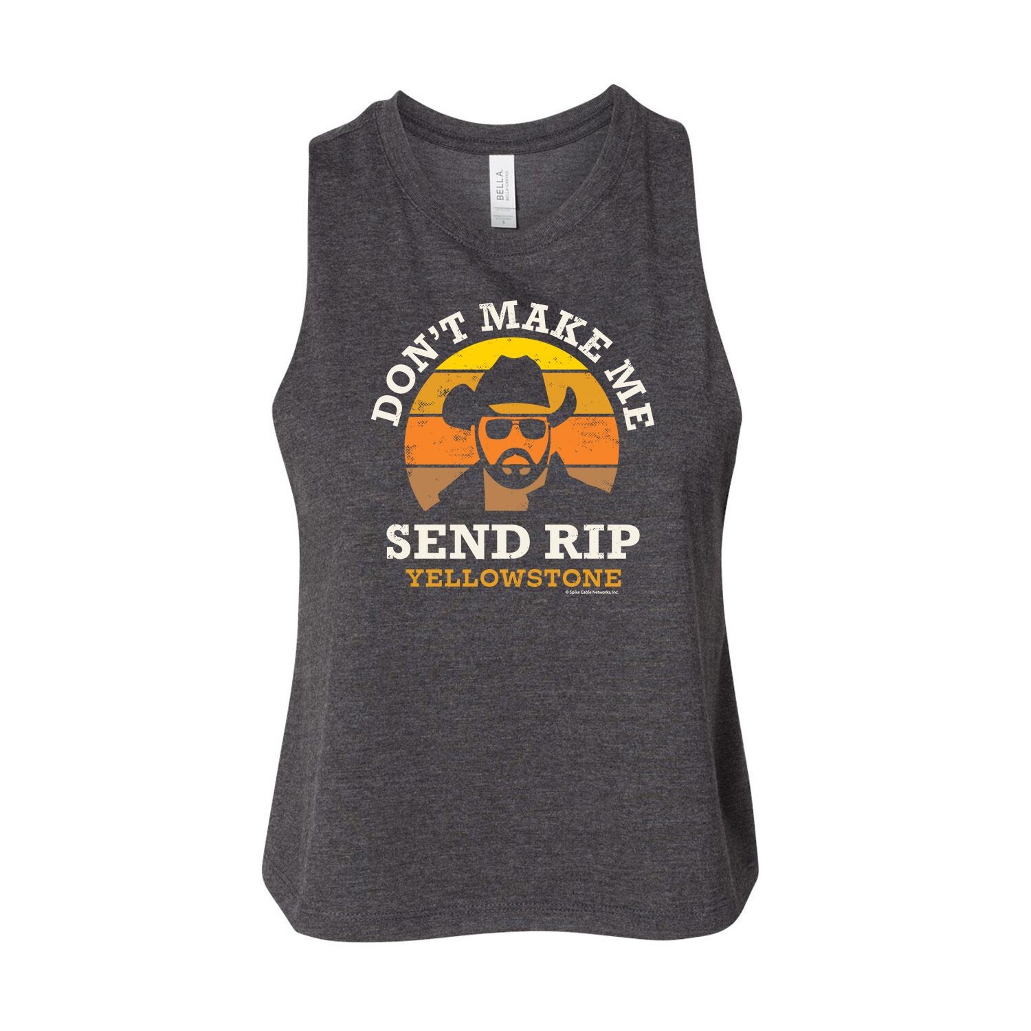 

Укороченная майка с надписью «Don't Make Me Send Rip» для юниоров Yellowstone Rip Wheeler Licensed Character