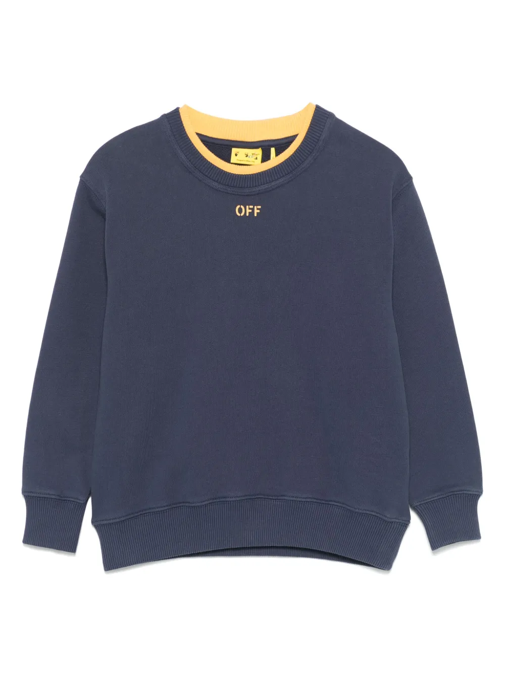 

Толстовка с многослойным воротником OFF-WHITE KIDS, синий